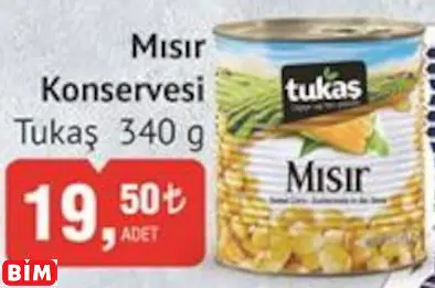 TUKAŞ   MISIR KONSERVESİ